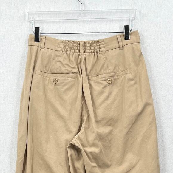 COS Straight Leg Twill Chino pants Men 30R Light Tan Elastic Pockets Lightweight - Picture 4 of 13